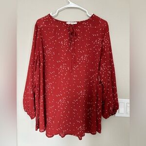 Women's Burnt Orange fun2fun 3/4 Length Sleeve Top